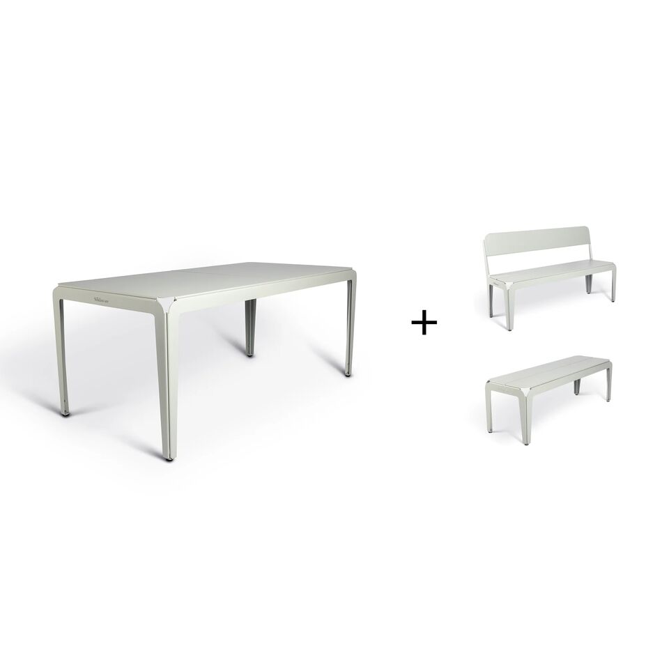 Bended Table 180 including benches