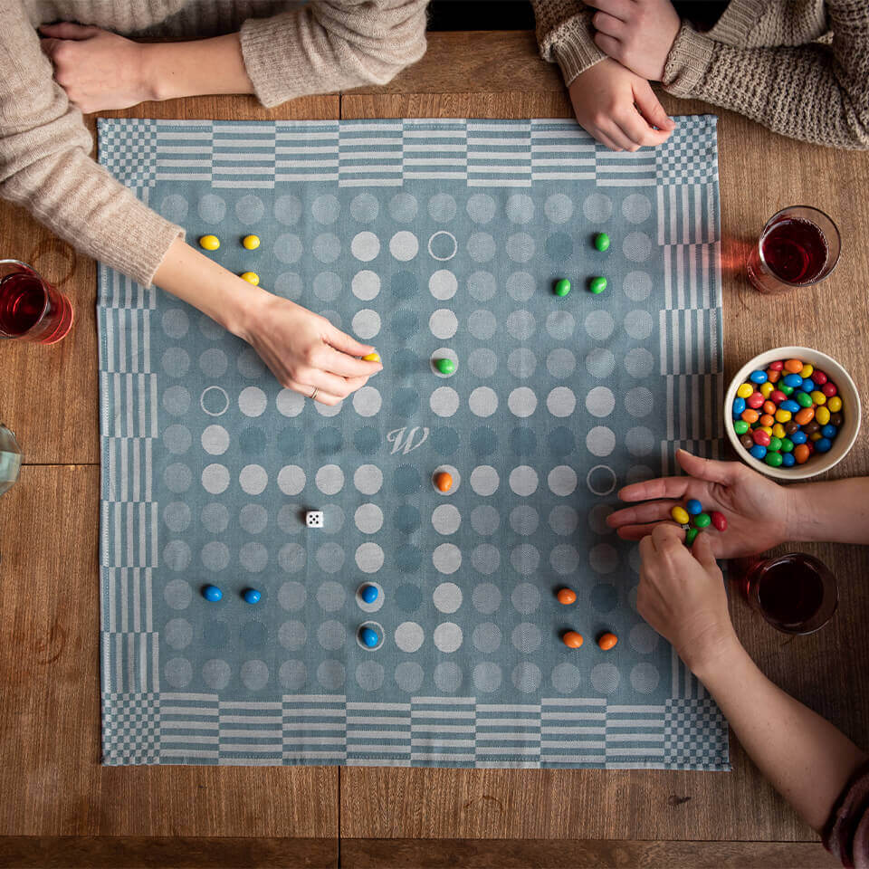 Weltevree-tea-towel-board-game