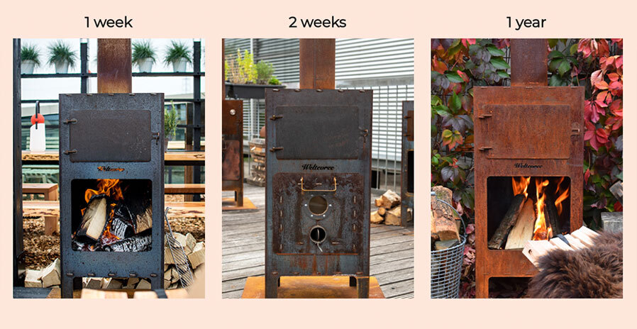 Corten Steel Outdooroven